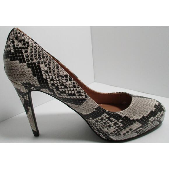 Anne Michelle Women's Faux Snake Skin 4.5" Slim Heel Pointed Toe Shoes NWOT 10 - Picture 7 of 9